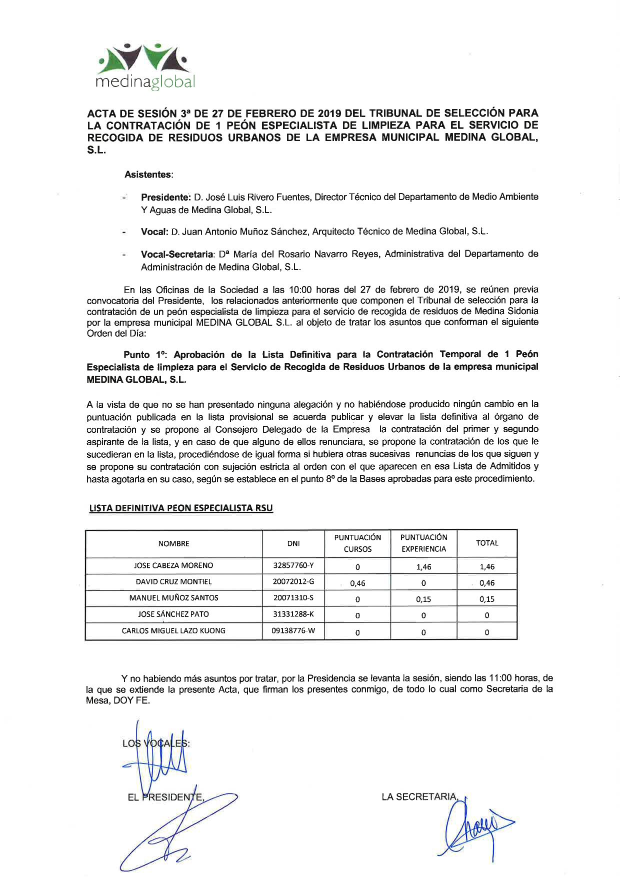 acta lista definitiva
