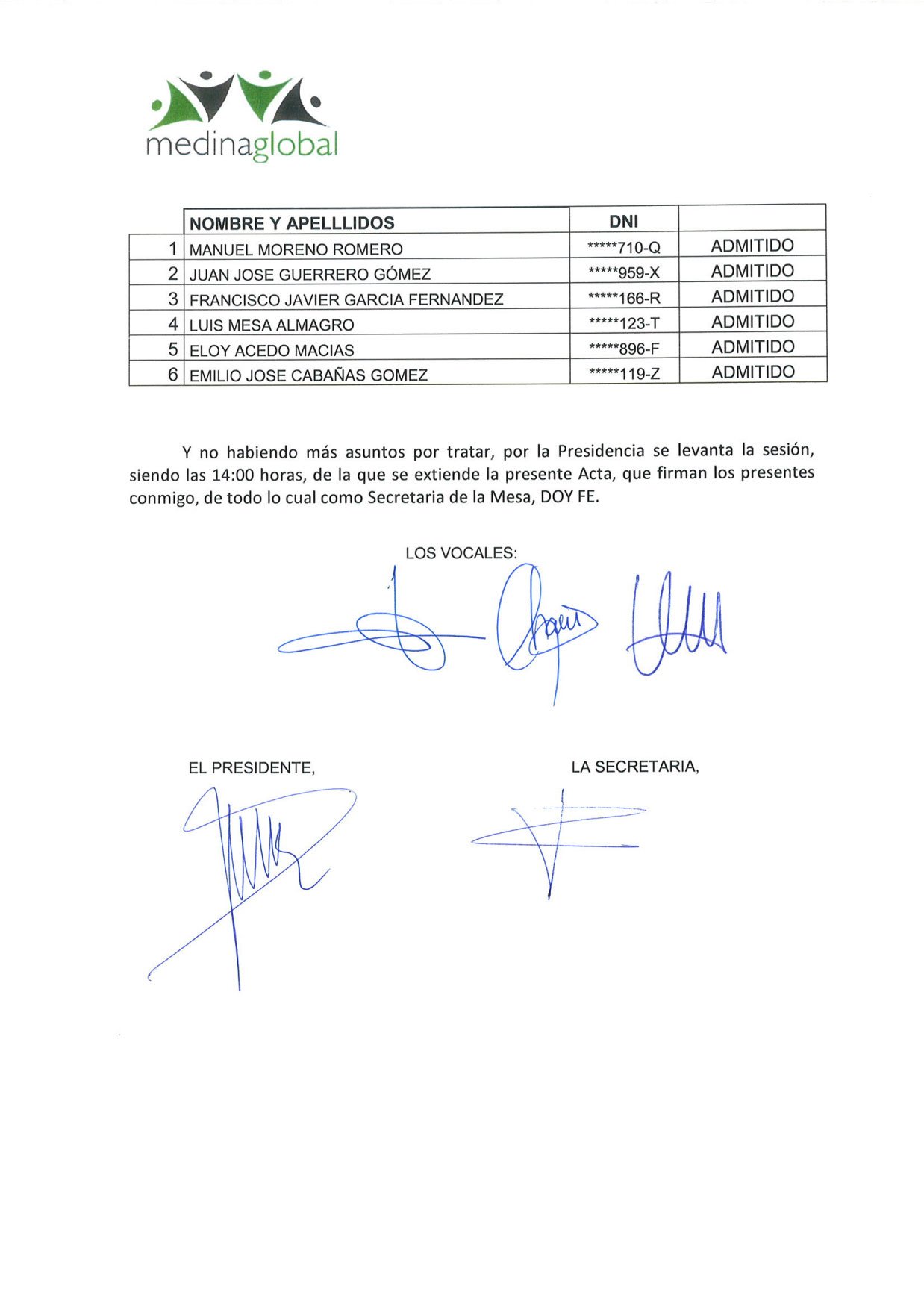 ACTA 1ª MESA DE VALORACION LISTA ADMITIDOS Y EXCLUIDOS BOLSA 2019 SOCORRISTA PISCINA-2
