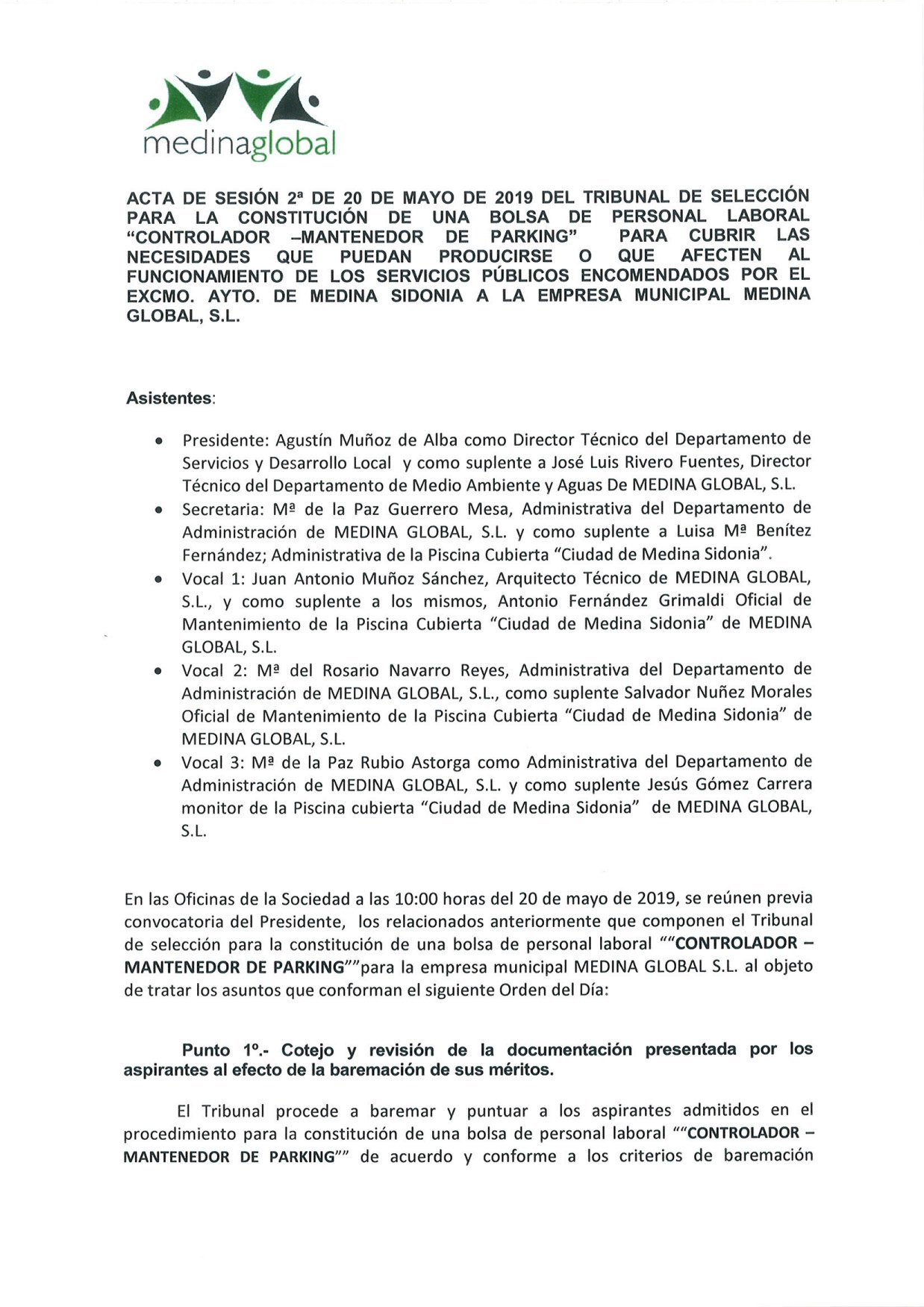 ACTA 2-¬ CONTROLADOR DE PARKING