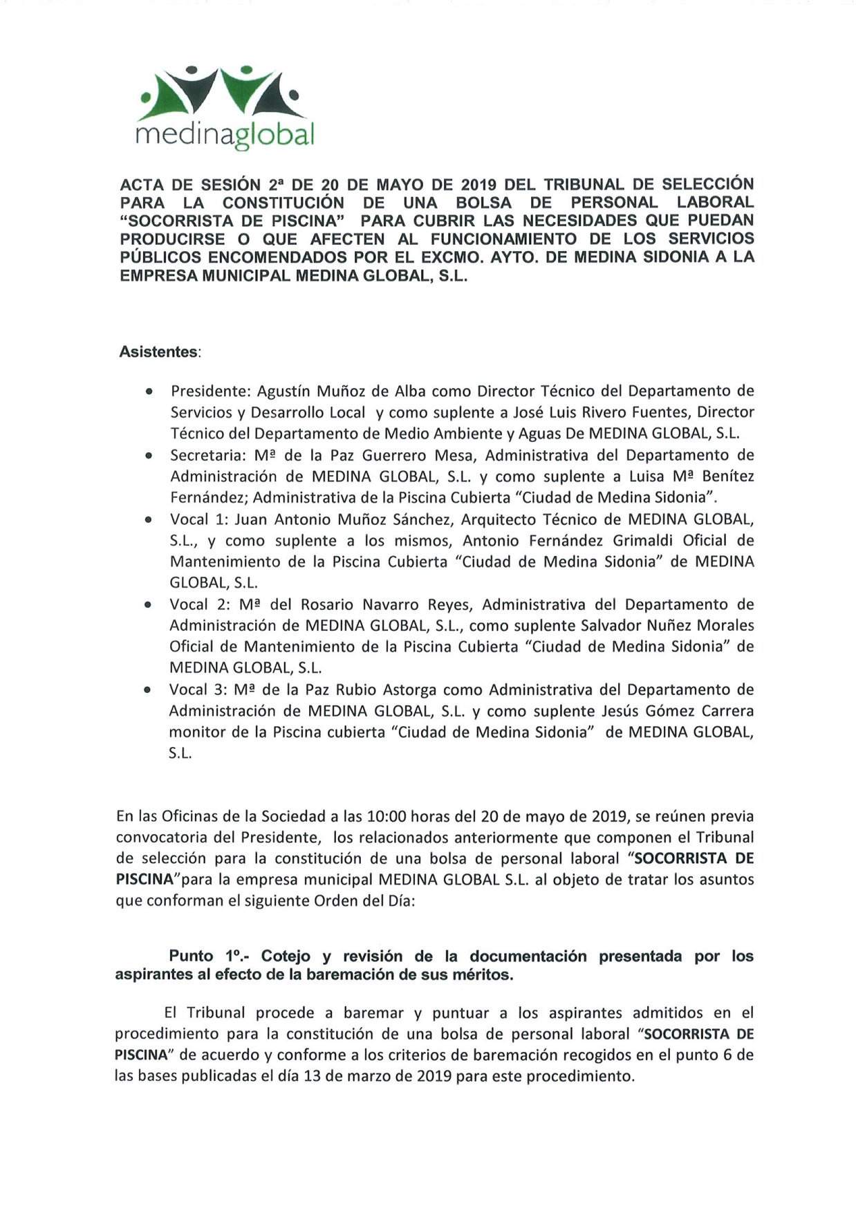 ACTA 2-¬ SOCORRISTA DE PISCINAS
