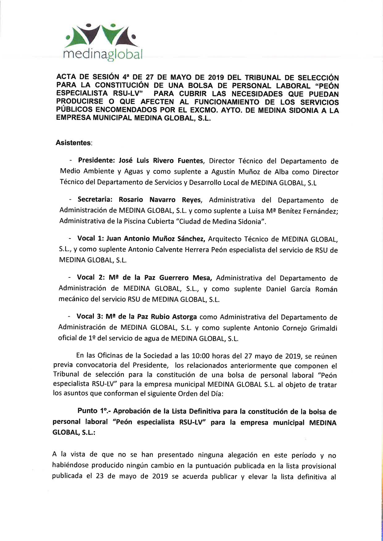 ACTA 4ª MESA DE VALORACION BAREMACION DEFINITICA BOLSA 2019 RSU FIRMADA