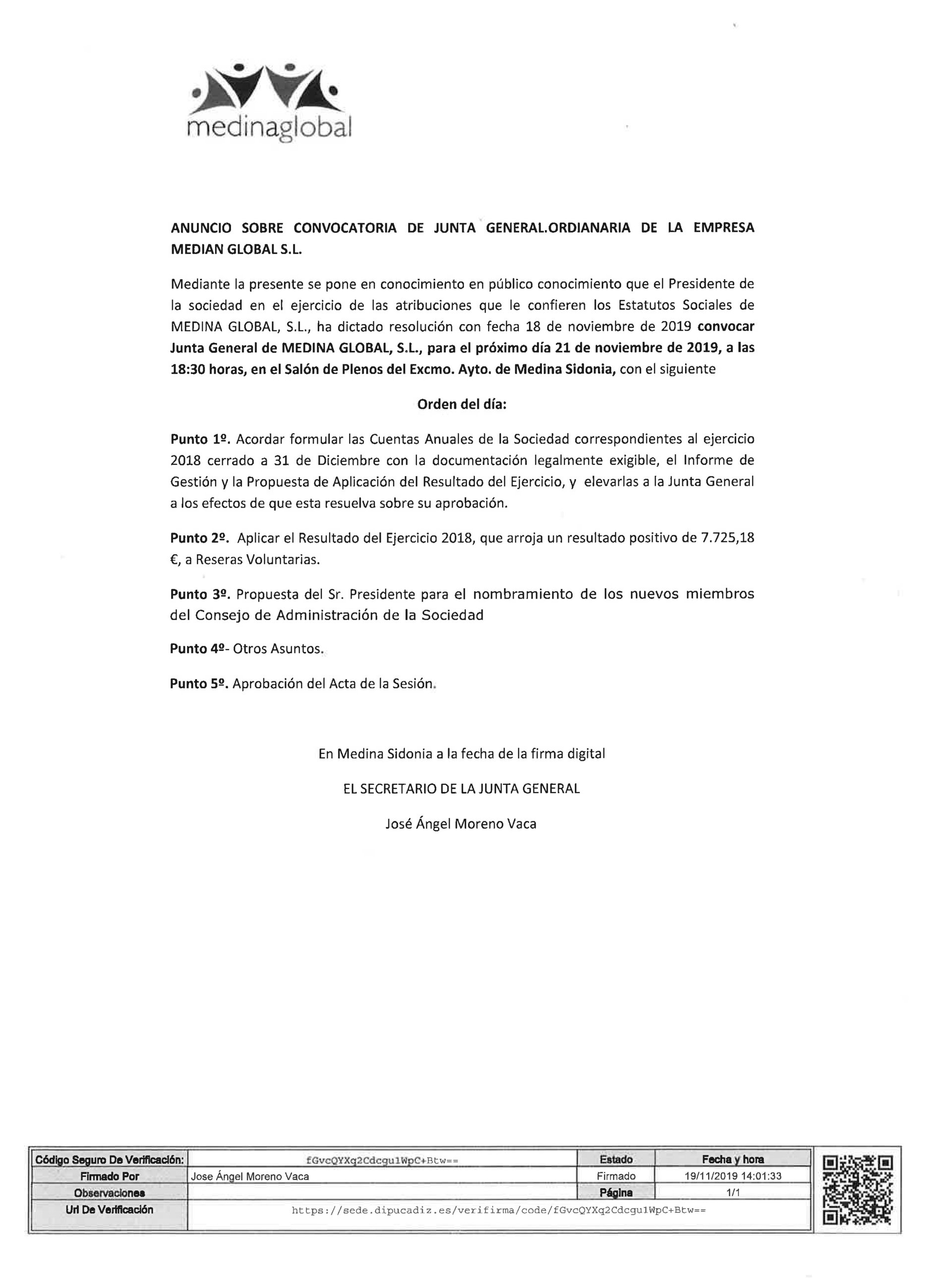 convocatoria junta general