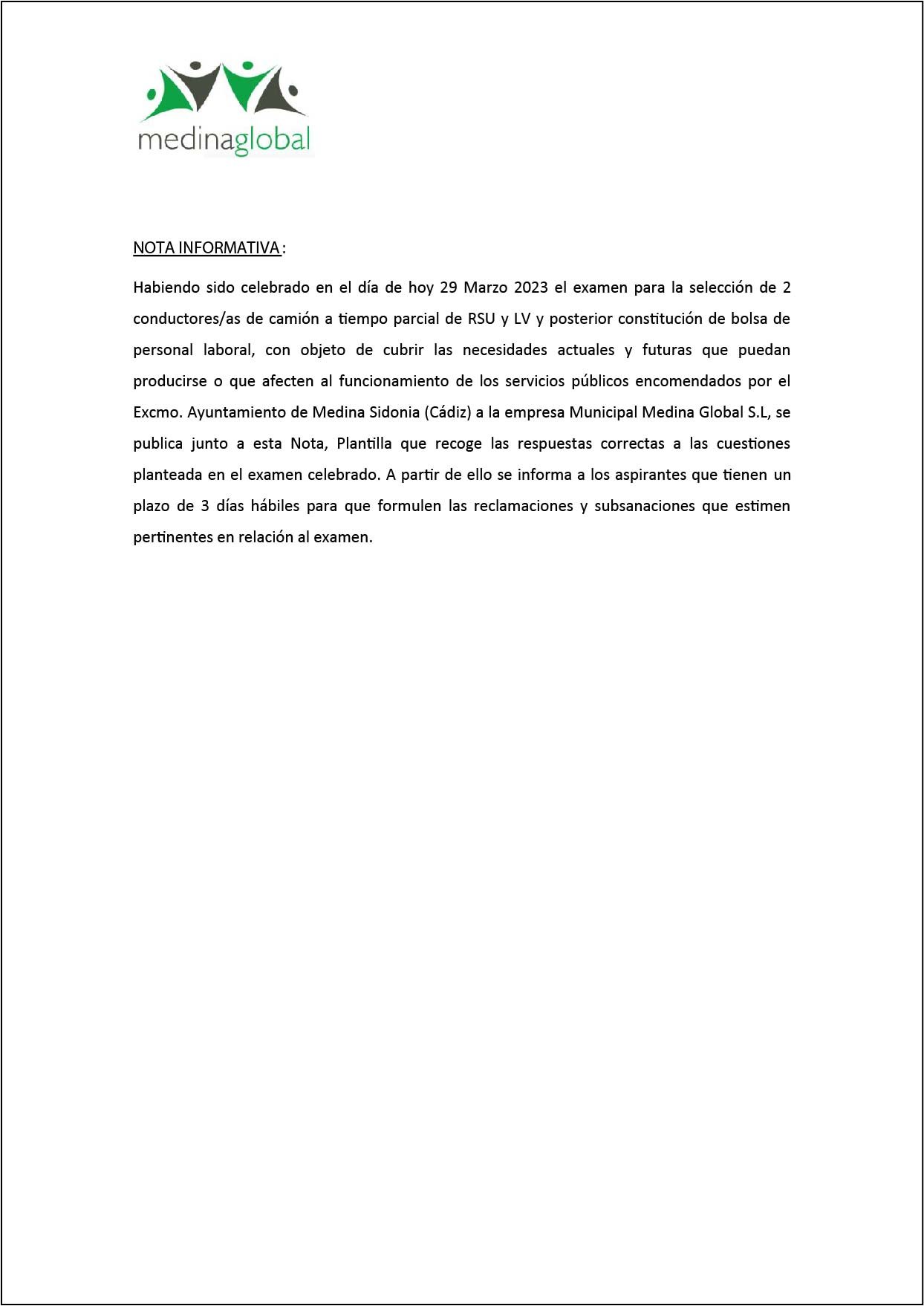 NOTA INFORMATIVA DE ALEGACIONES (1)